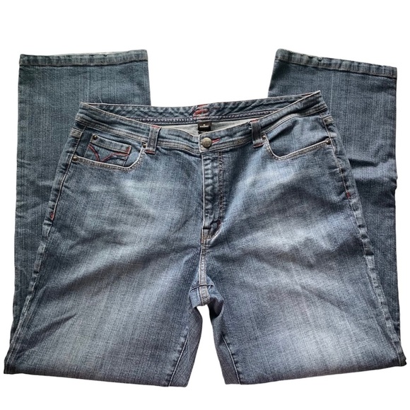 Venezia Y2K Straight Leg Denim Blue Jeans, [Sz 18W] - Picture 2 of 9